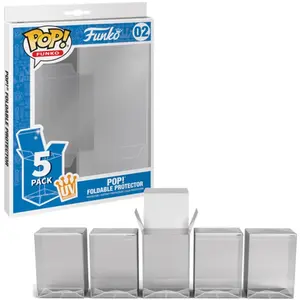 Pack de 5 Boîtes de protection Funko Pop Foldable Protector pas cher