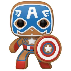 Figurine Funko Pop! Marvel : Holiday - Captain America pas cher