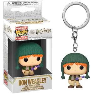 Funko Noname Harry Potter - Pocket Pop Keychain - Holiday Ron Weasley Noir pas cher