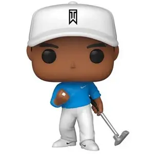 Funko Figurine Pop [Exclusive] Golf : Tiger Wood en T-Shirt Bleu [04] pas cher