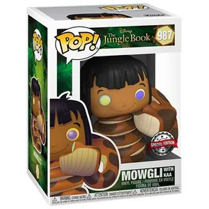POP Funko Disney The Jungle Book 987 Mowgli with Kaa Special Edition pas cher
