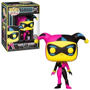 Figurine Funko POP! Heroes: DC- Harley Quinn(Black Light) pas cher