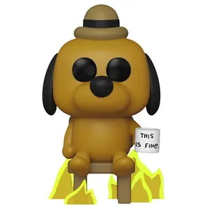 THIS IS FINE DOG / THIS IS FINE / FIGURINE FUNKO POP / EXCLUSIVE SPECI... pas cher