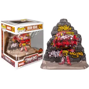 Comparateur de prix : Funko Marvel U2 - Figurine POP! Street Art Collection Deluxe Iron Man 9 cm