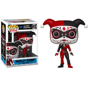 Figurine Funko Pop Heroes Dia de los DC Harley Quinn pas cher