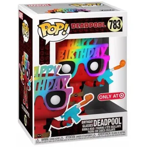 Figurine miniature - Funko - POP Marvel - Deadpool Lunettes d'anniversaire n°783 pas cher