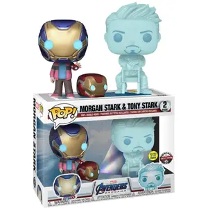 Comparateur de prix : Funko Pop! Morgan & Tony Stark Glows in The Dark 2 Pack Special Edition