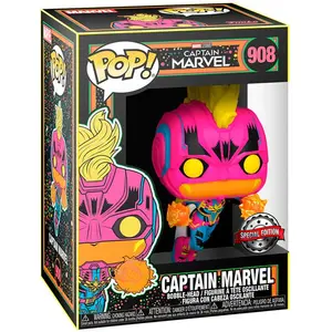 Funko Pop! Figurine Exclusive Lumière Noire Capitaine Marvel Marvel pas cher