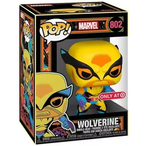 T-SHIRT L AVEC POP WOLVERINE / BLACKLIGHT / FIGURINE FUNKO POP pas cher