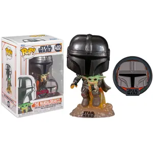 FUNKO STAR WARS: THE MANDALORIAN WITH GROGU (WITH PIN)-US pas cher