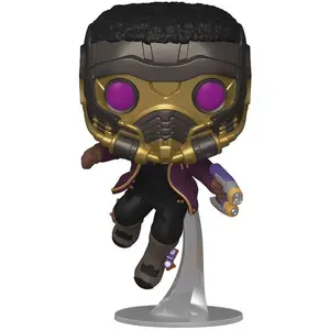 Funko Figurine Funko Pop - Marvel What If...? N°871 - T?Challa Star-Lo... pas cher