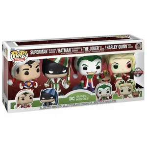 Comparateur de prix : 4 PACK DC HOLIDAYS / SUPER HEROES / FIGURINE FUNKO POP / EXCLUSIVE SPECIAL EDITION