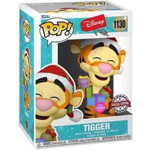 Figurine Funko Pop Disney Holiday 2021 Tigger Flocked pas cher