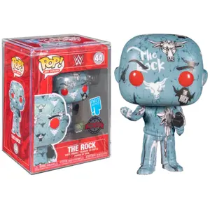 THE ROCK WITH POP PROTECTOR / WWE / FIGURINE FUNKO POP / EXCLUSIVE SPECIAL EDITION pas cher
