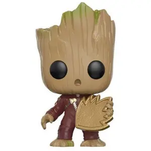 GROOT AVEC BOUCLIER / LES GARDIENS DE LA GALAXIE / FIGURINE FUNKO POP pas cher