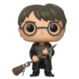 Comparateur de prix : Funko Harry Potter Figurine Pop! Movies Vinyl Harry With Firebolt & Feather 9 Cm