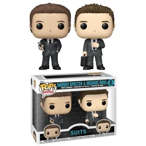 2 PACK HARVEY SPECTER ET MICHAEL ROSS / SUITS / FIGURINE FUNKO POP