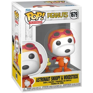 Figurine Funko Pop Animation Peanuts S7 Astronaut Snoopy & Woodstock pas cher