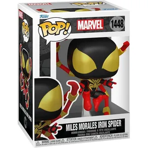 Figurine - FUNKO - N° 1448 - Miles Iron Spider - Vinyle - 9 cm - Rouge pas cher