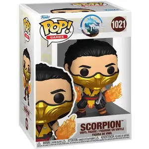 Figurka Funko Pop Mortal Kombat - Scorpion, oficjalny produkt winylowy pas cher