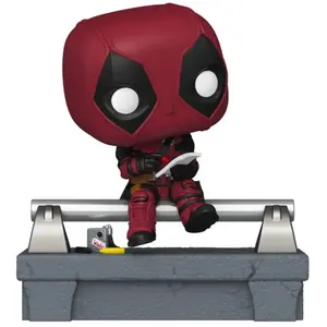 Funko Figurine POP Deluxe Marvel Deadpool - Deadpool sur le pont #1580 pas cher