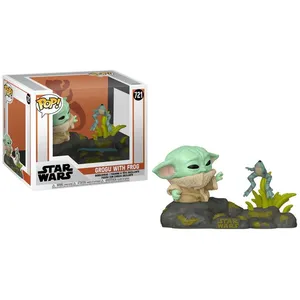 Comparateur de prix : Funko Figurine Pop! Deluxe - Star Wars - The Mandalorian Din Grogu W/frog