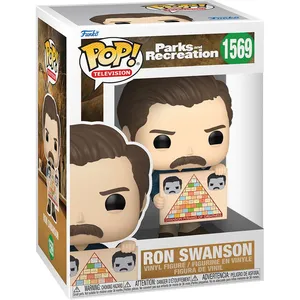 RON SWANSON WITH PYRAMID / PARKS AND RECREATION / FIGURINE FUNKO POP pas cher