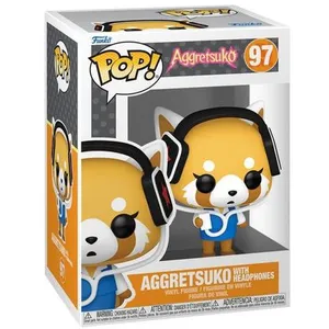 Funko Aggretsuko - Figurine Pop! Aggretsuko Avec Écouteurs 9 Cm pas cher
