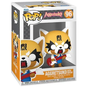 Funko Aggretsuko - Figurine Pop! Aggretsuko Avec Guitare 9 Cm