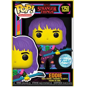 Funko POP TV : Stranger Things S4 - Eddie avec guitare (BLKLT) pas cher