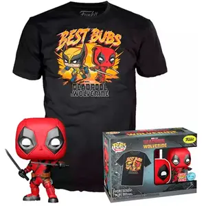 Figurka FUNKO Pop! Marvel: Deadpool & Wolverine - Set POP & Tee pas cher
