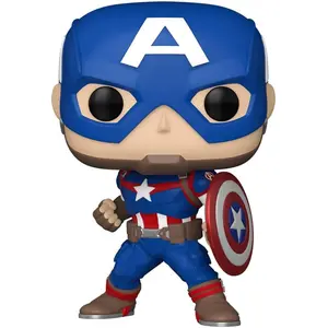 Comparateur de prix : Funko Marvel New Classics - Figurine Pop! Captain America 9 Cm