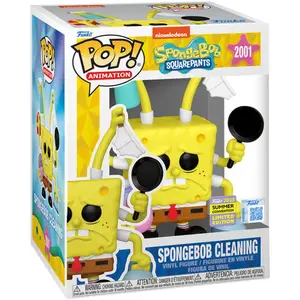 SPONGEBOB CLEANING PREMIUM / BOB L'EPONGE / FIGURINE FUNKO POP / EXCLU... pas cher