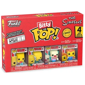 Pack de 4 figurines Funko Bitty Pop Simpsons Bart pas cher