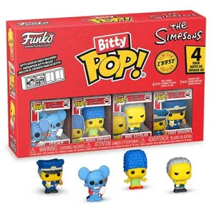 Pack 4 Figurines Funko Bitty Pop Simpsons Itchy pas cher