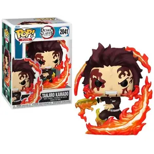 Figurine Funko Pop Plus DS Tanjiro Dancing Flash pas cher