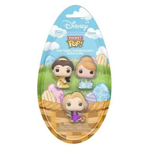 Figurine Funko Pocket Pop! Disney 3pk Raiponce / Belle / Cendrillon Pâques pas cher