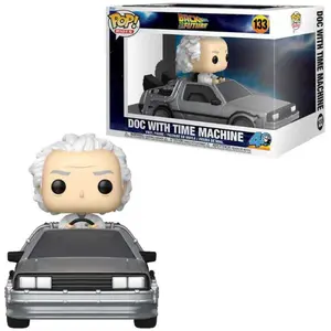 DOC WITH TIME MACHINE / RETOUR VERS LE FUTUR / FIGURINE FUNKO POP pas cher