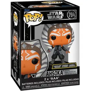 AHSOKA SON ET LUMIERE / STAR WARS / FIGURINE FUNKO POP pas cher