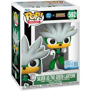 SILVER AS THE GREEN LANTERN / SONIC / FIGURINE FUNKO POP pas cher