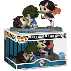 Comparateur de prix : Figurine Funko Pop! Moments - Demon Slayer - Tanjiro & Nezuko Vs. Temp...