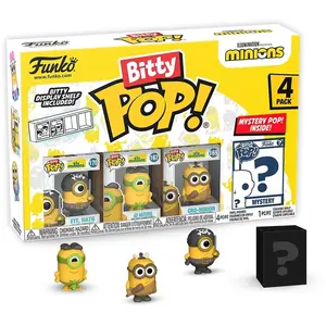Comparateur de prix : Figurine - FUNKO - MINIONS PACK 4 FIGURINES BITTY POP VINYL EYE MATIE 2,5 CM
