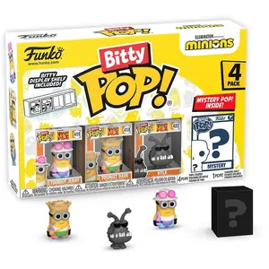 Figurine bitty pop minions series 4 (x4) Funko Blister 4 (x4) TU pas cher
