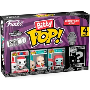 The Nightmare Before Christmas - Santa Jack Bitty POP! 4PK - Funko Pop pas cher