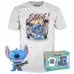 Comparateur de prix : Funko Pop! & Tee - Lilo & Stitch - Ukelele Stitch - Taille Xl