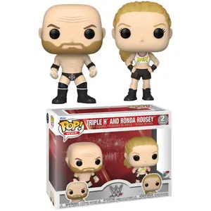 Comparateur de prix : Funko Wwe Pack 2 Pop! Vinyl Figurines Rousey/Triple H 9 Cm