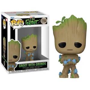 Figurine Funko Pop Marvel I Am Groot with Grunds pas cher