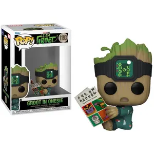 Figurine Funko Pop! Marvel: IAG- Groot PJs w/book pas cher