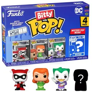 Comparateur de prix : Pack de 4 figurines Funko Bitty Pop DC Harley Quinn