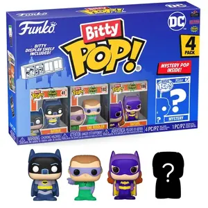Comparateur de prix : Pack de 4 figurines Funko Bitty Pop DC Batman Adam West